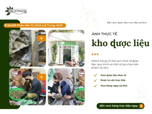 Ảnh thực tế kho của Dược Liệu Phương Thảo