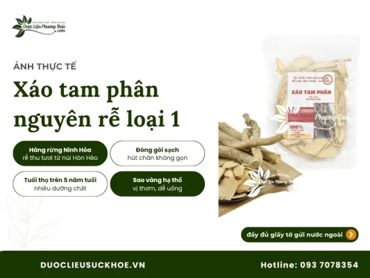 Ảnh thực tế xáo tam phân nguyên rễ loại 1