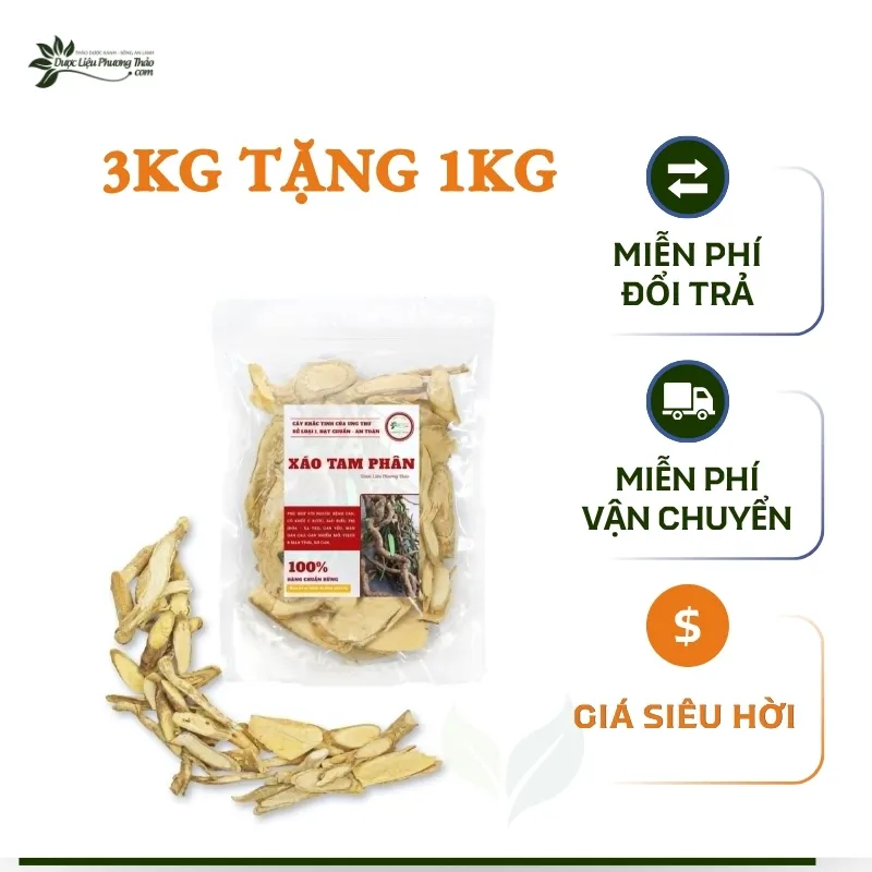 Combo mua 3kg xáo tam phân tặng 0,5kg