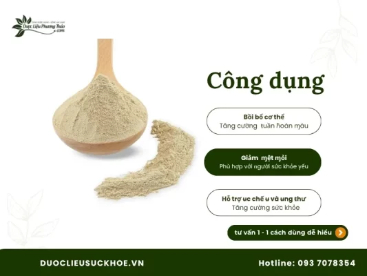 Công dụng bột tam thất bắc